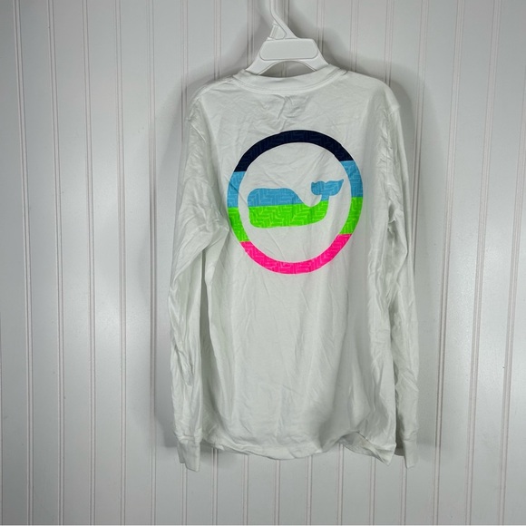 Vineyard Vines Kids Long Sleeve Logo Tee Shirt Size Small - Picture 4 of 4